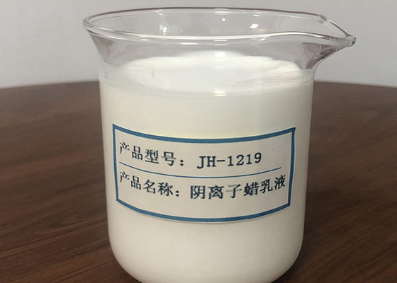 JH1219 40% Anionic Wax Emulsion Improve Paper Sizing Degree For Variety Of Paper